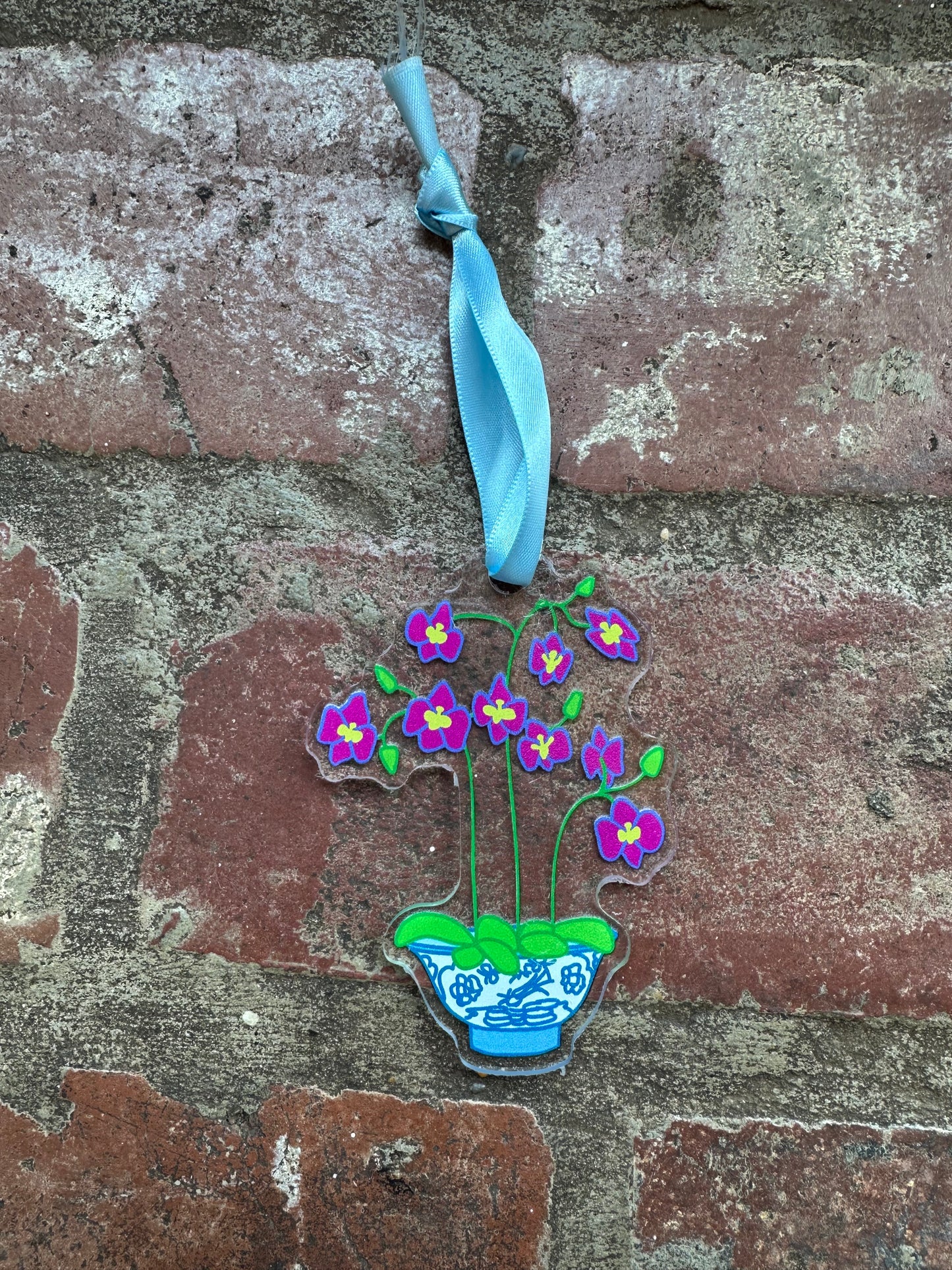 Chinoiserie Orchid Ornament