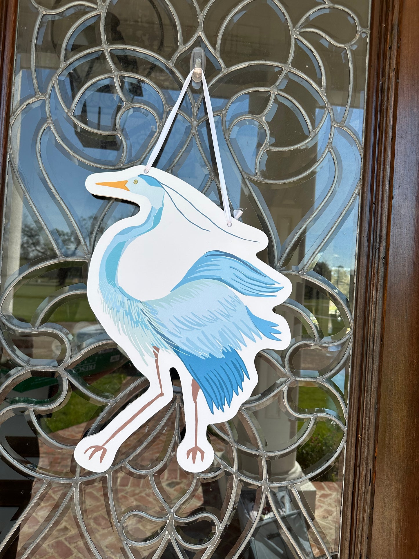 Blue Heron Door Hanger