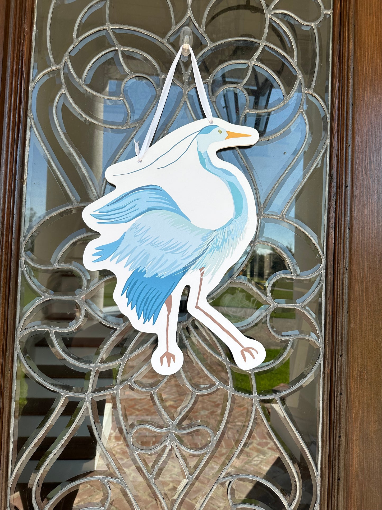 Blue Heron Door Hanger