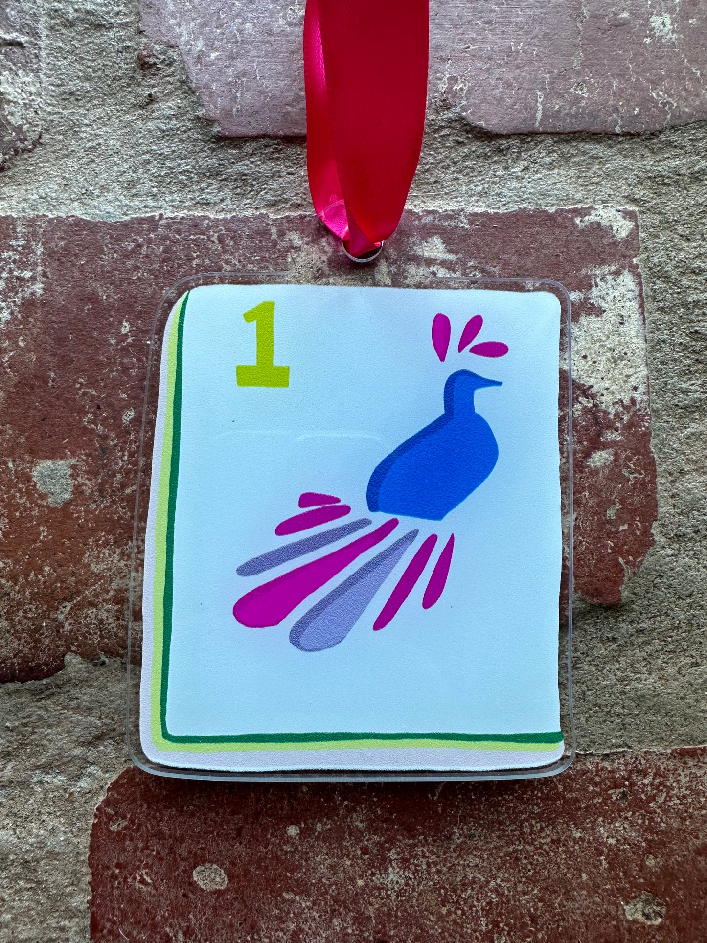 Bird Bam Mahjong Acrylic Ornament