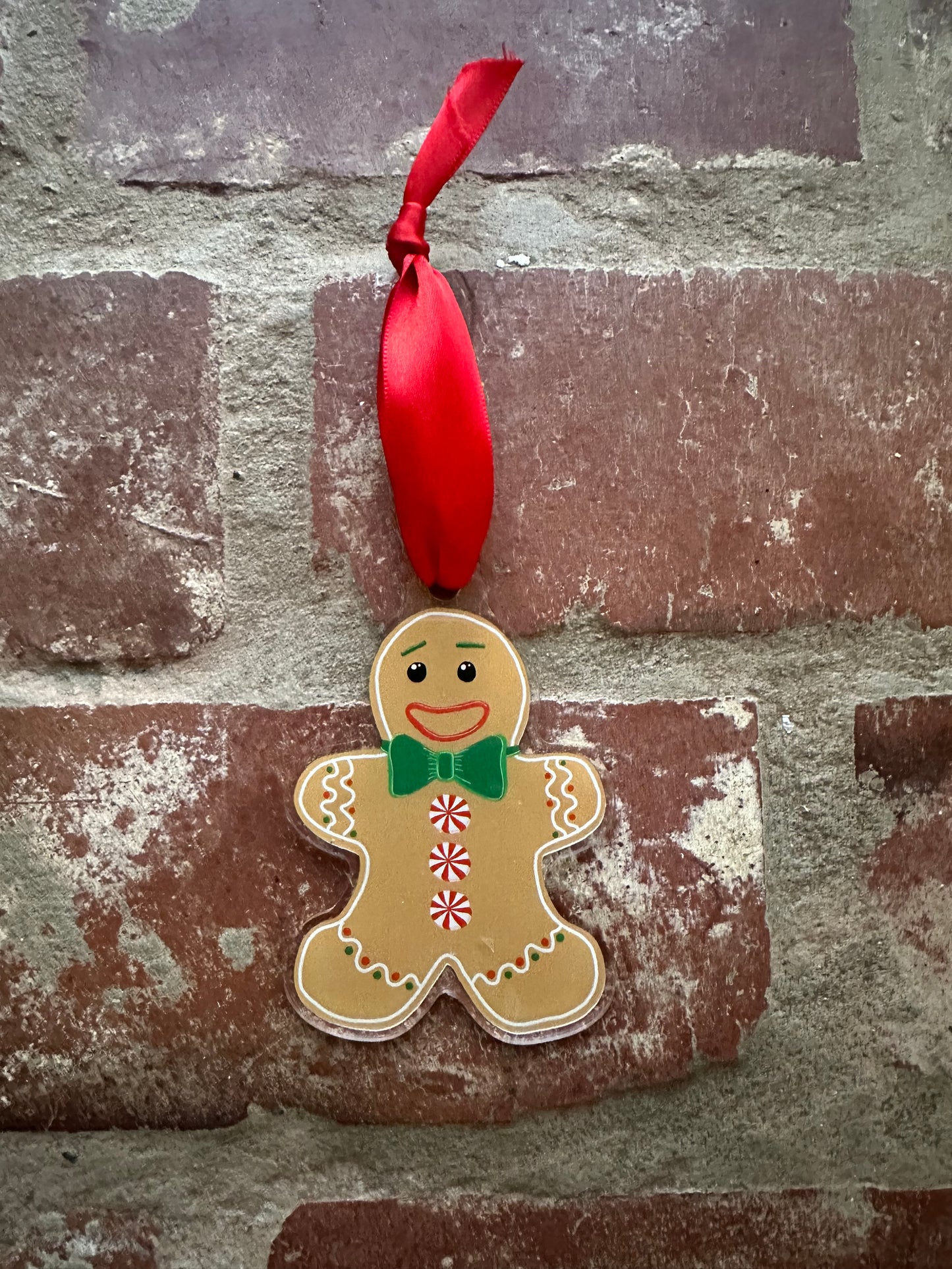 Gingerbread Man Acrylic Ornament