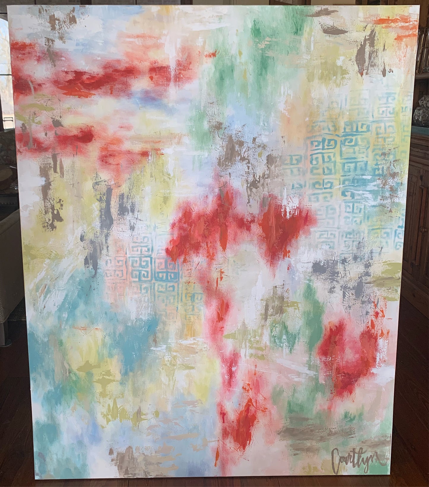 Greek Key Abstract