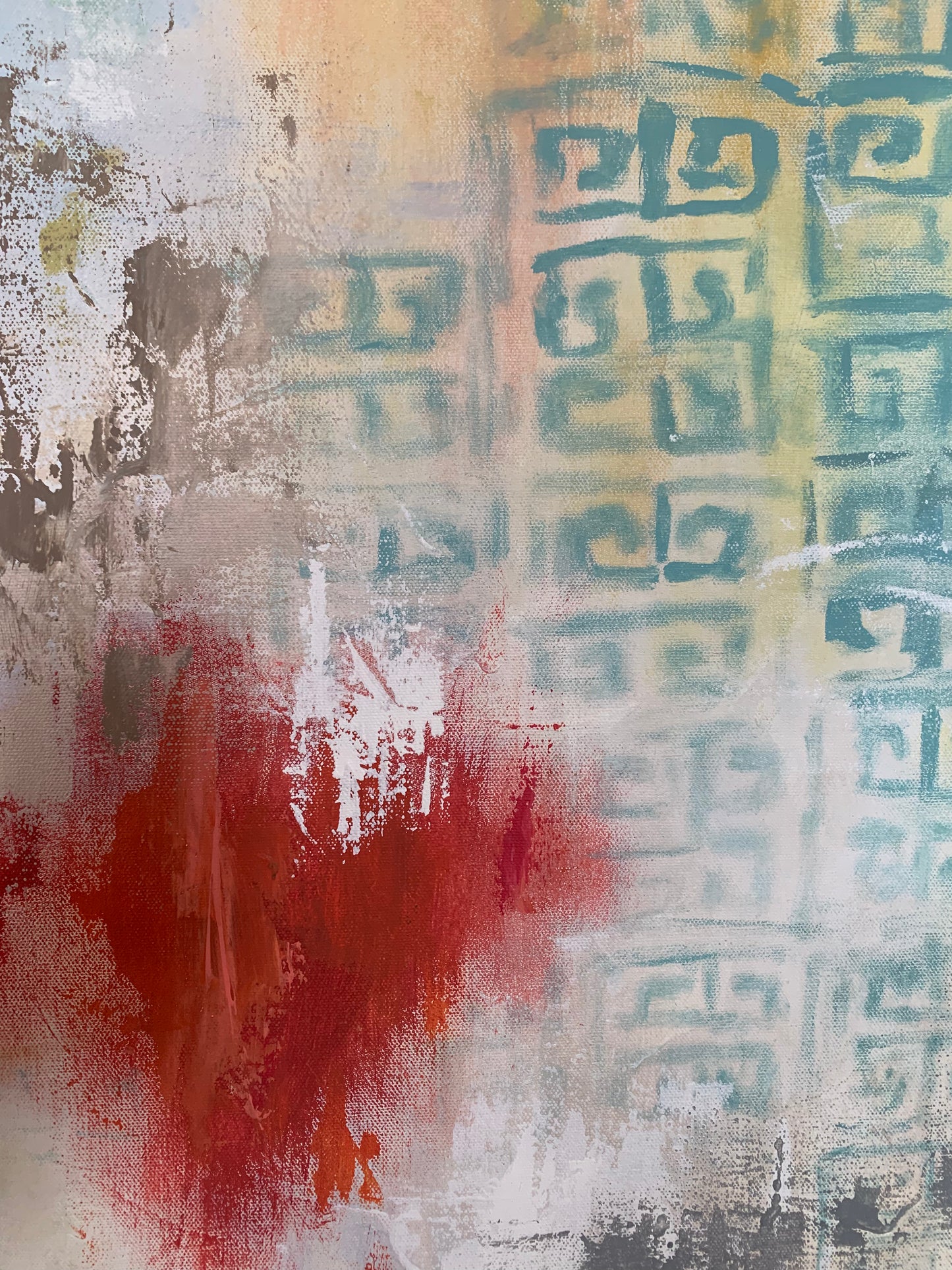 Greek Key Abstract