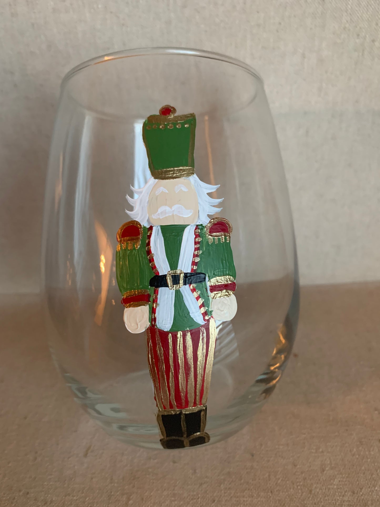 Nutcracker Stemless Wine Glass