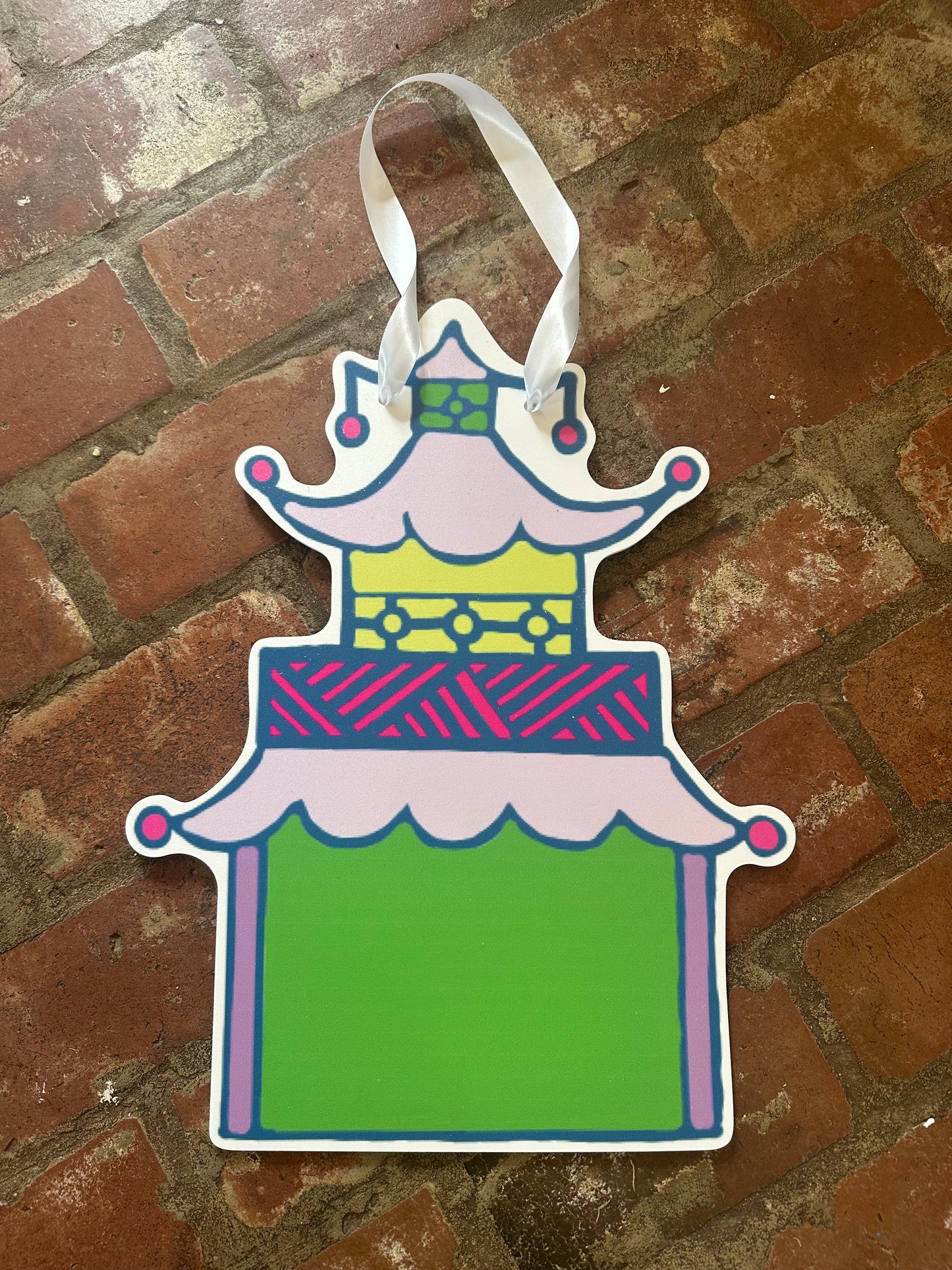 Lavender Green Pagoda Door Hanger