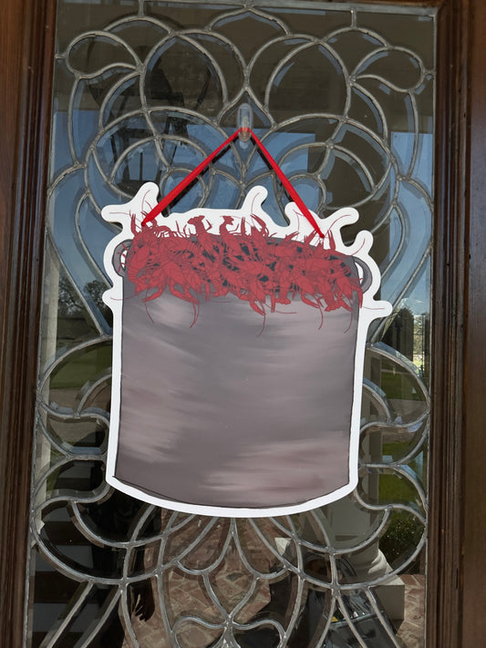 Crawfish Pot Door Hanger