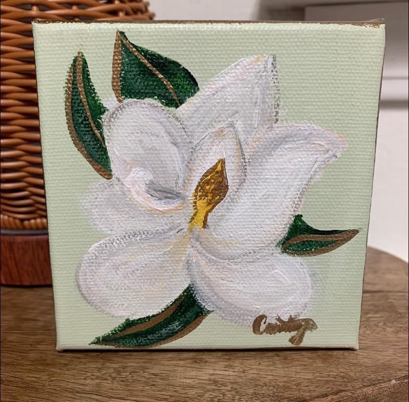 Sweet Magnolias 4x4 Canvas