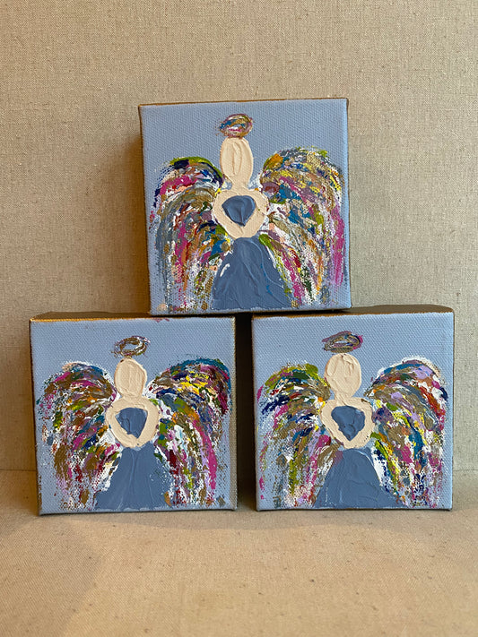 Multicolor Angel 4x4 “Shelfie” Canvas